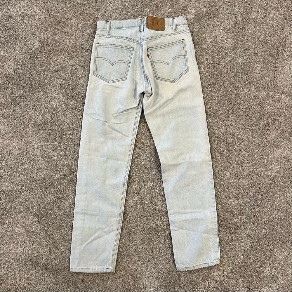 VTG Levi's Blue Jeans Mens 31x32 Orange Tab Vintage Light Wash USA Vintage Levi